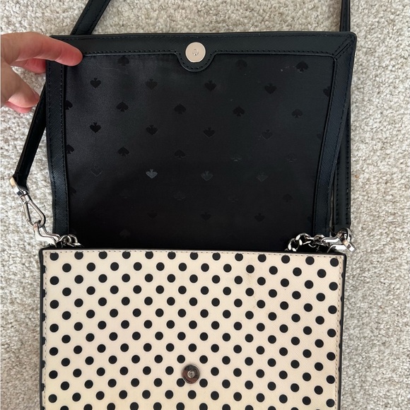 Kate Spade Polka Dot Crossbody Bag in Black and White - Picture 10 of 11